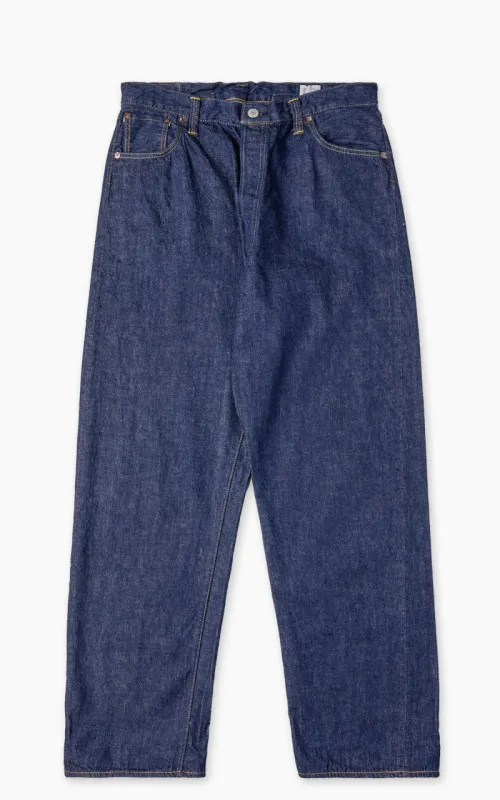 Orslow 101 Grand Dads Fit Denim Pants Blue One Wash sold by Cultizm