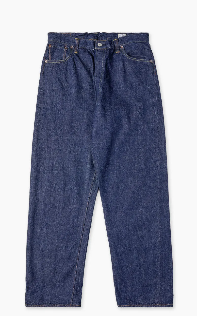 Orslow 101 Grand Dads Fit Denim Pants Blue One Wash sold by Cultizm