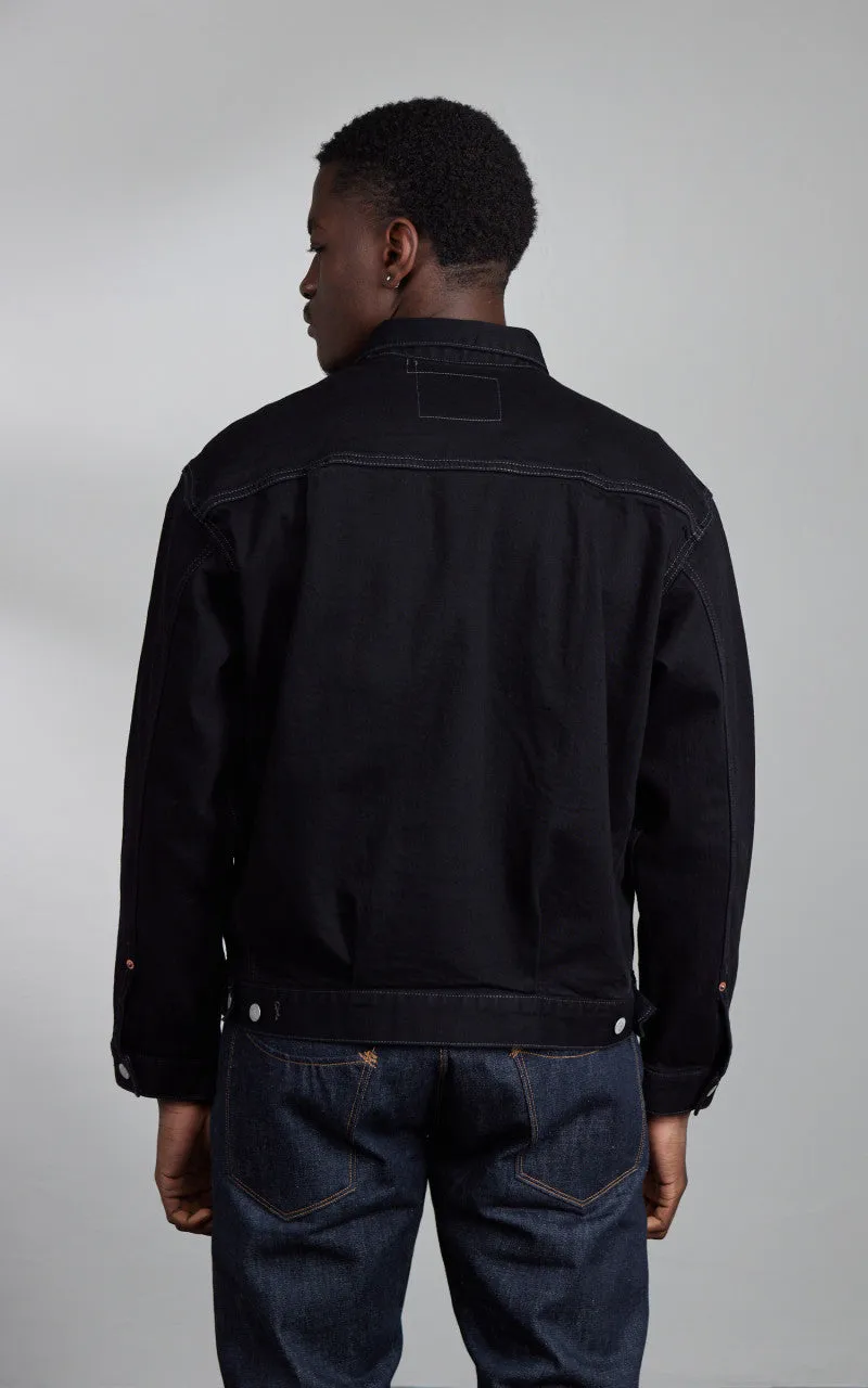 Houston Cone Denim Type 2 Denim Jacket Black One Wash sold by Cultizm product image thumbnail 4