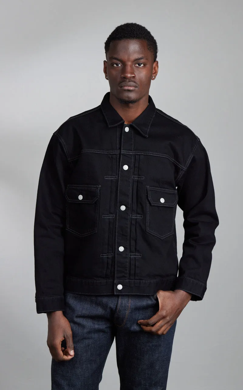 Houston Cone Denim Type 2 Denim Jacket Black One Wash sold by Cultizm product image thumbnail 2