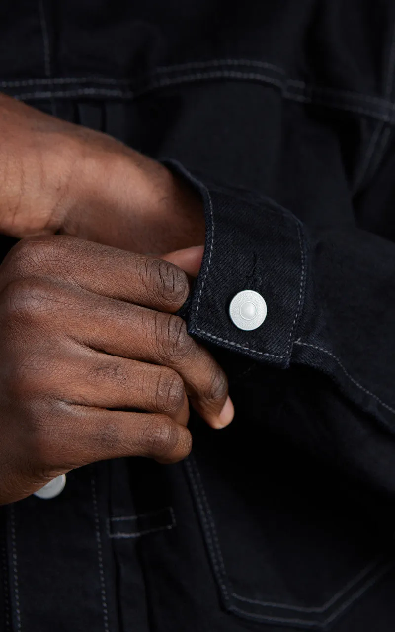 Houston Cone Denim Type 2 Denim Jacket Black One Wash sold by Cultizm product image thumbnail 5