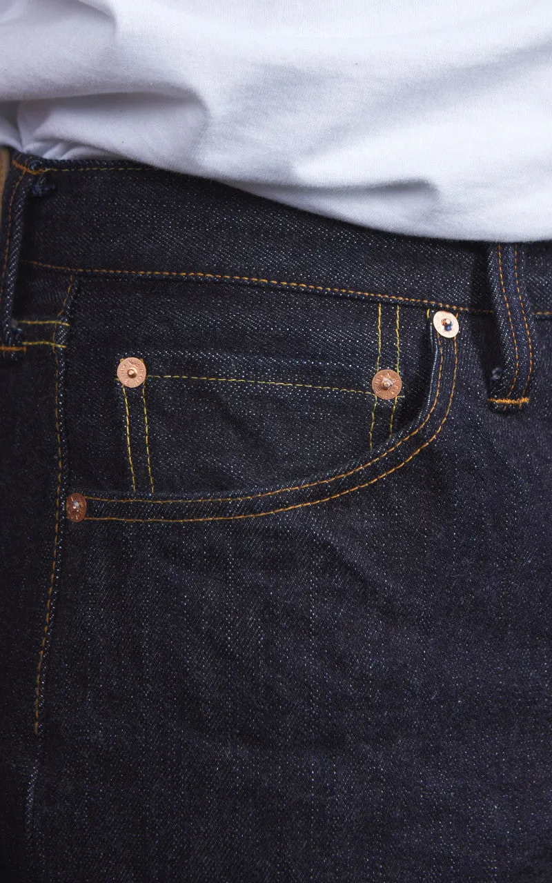 The Flat Head FN-8004 Wide Tapered Jeans Selvedge Indigo 18oz sold by Cultizm product image thumbnail 5