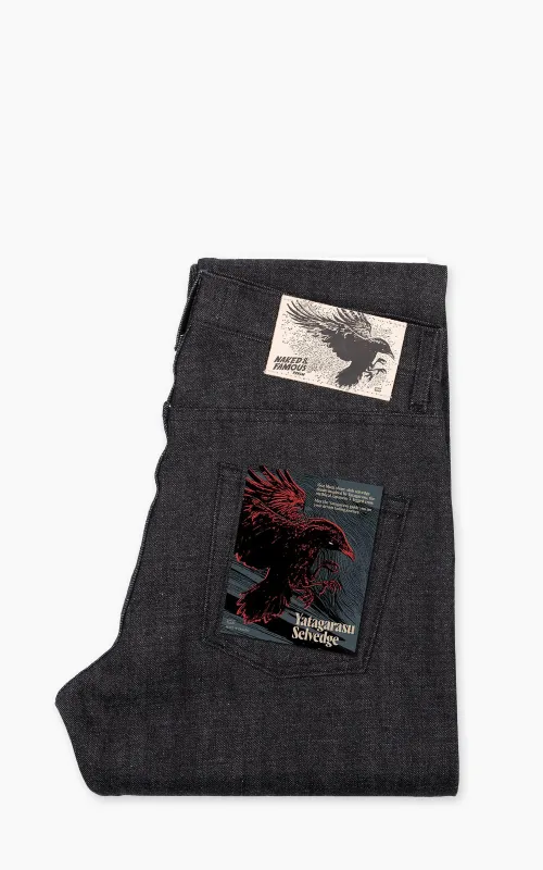 Naked & Famous Denim Easy Guy Yatagarasu Selvedge Black 15oz sold by Cultizm