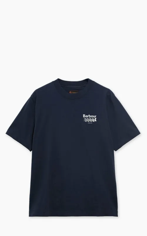 Barbour x Baracuta T-Shirt All Nighter Oversized Navy sold by Cultizm