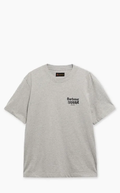Barbour x Baracuta T-Shirt All Nighter Oversized Grey Marl sold by Cultizm