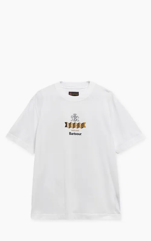 Barbour x Baracuta T-Shirt Vinyl Oversized White sold by Cultizm