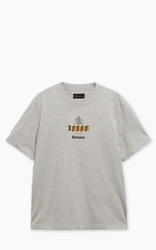 Barbour x Baracuta T-Shirt Vinyl Oversized Grey Marl sold by Cultizm