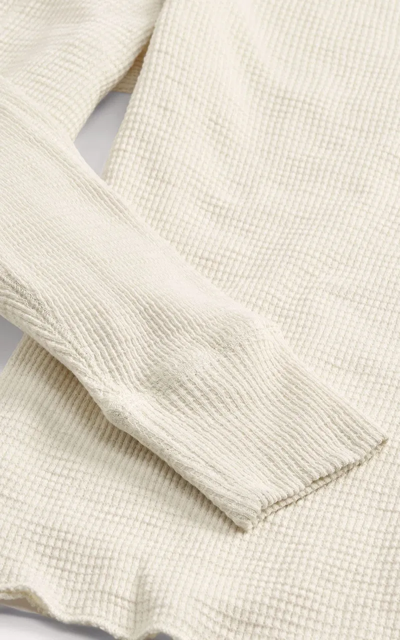 RRL Textured Crewneck Paper White sold by Cultizm product image thumbnail 5