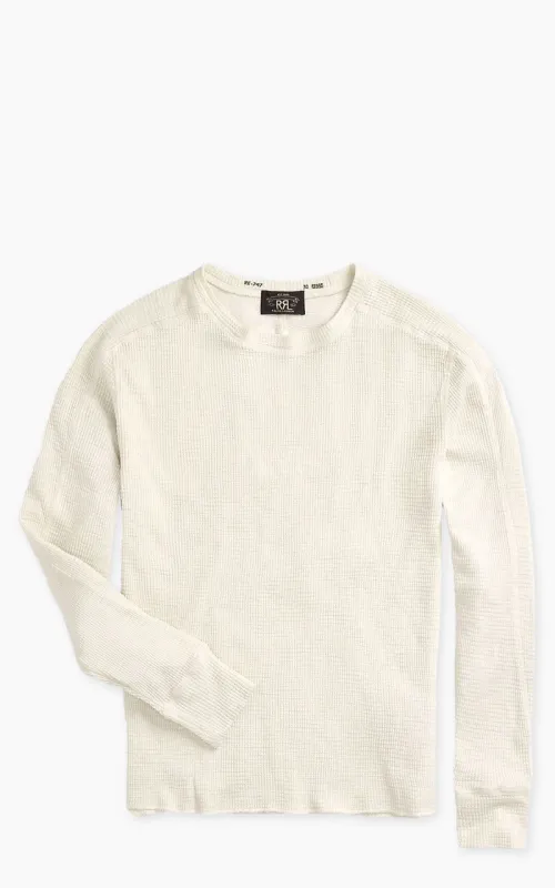 RRL Textured Crewneck Paper White sold by Cultizm