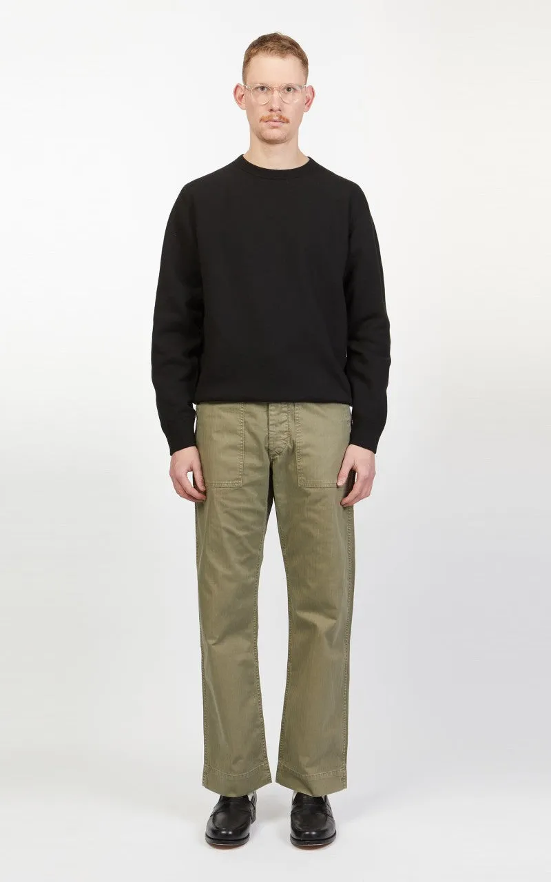 RRL Army Utility Flat Pant Herringbone Brewster Green sold by Cultizm product image thumbnail 2