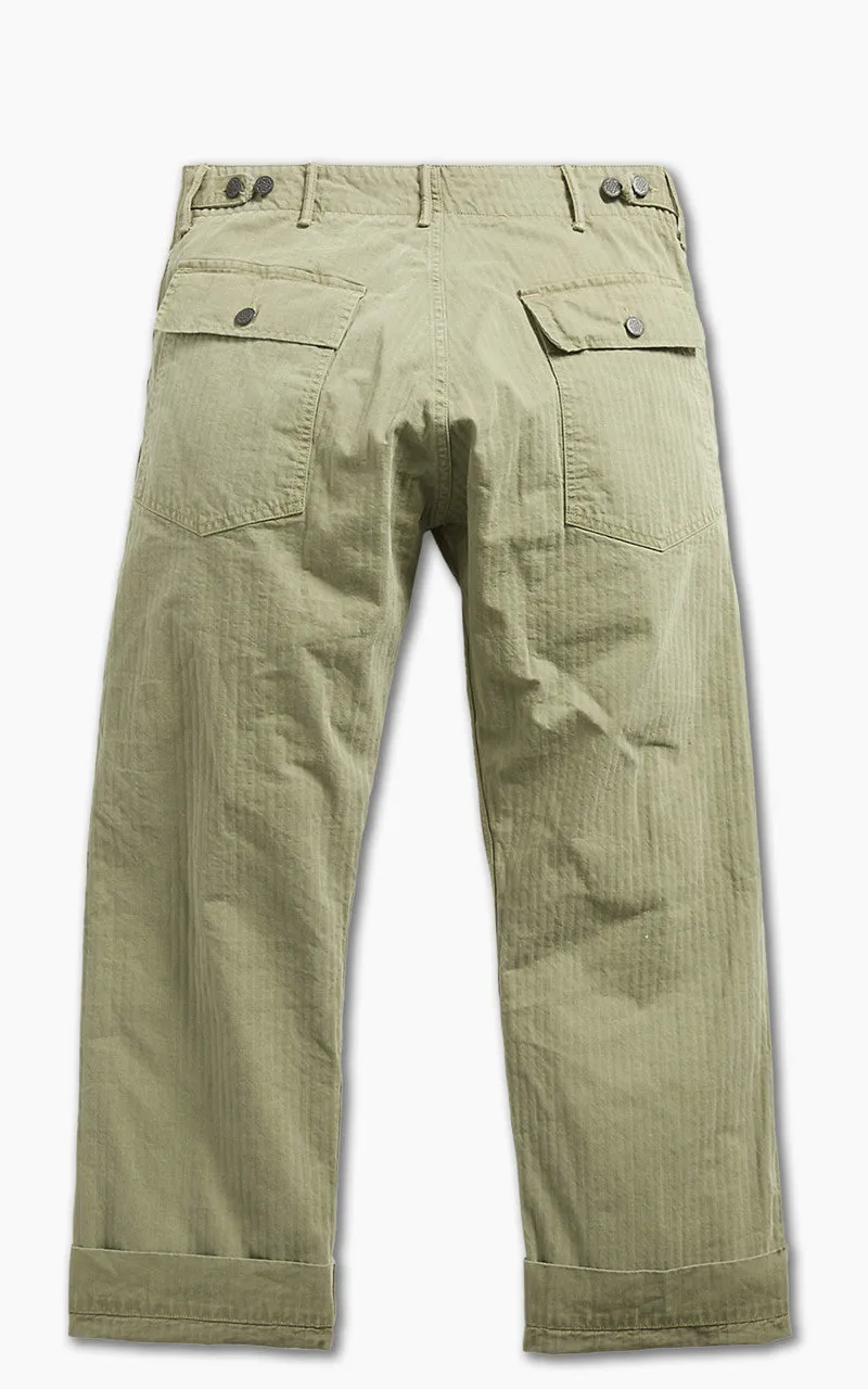 RRL Army Utility Flat Pant Herringbone Brewster Green sold by Cultizm product image thumbnail 3