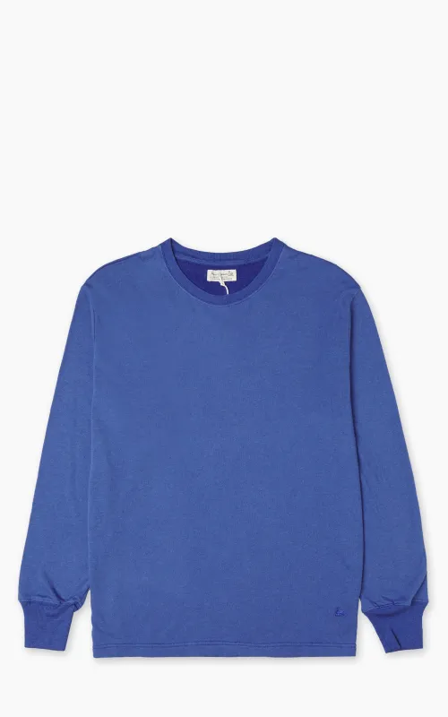 Merz b. Schwanen TLS05 Terry Longsleeve Vintage Blue sold by Cultizm
