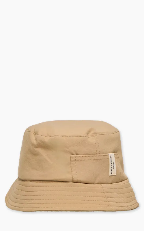 Merz b. Schwanen BH03 Cotton Poplin Bucket Hat Khaki sold by Cultizm