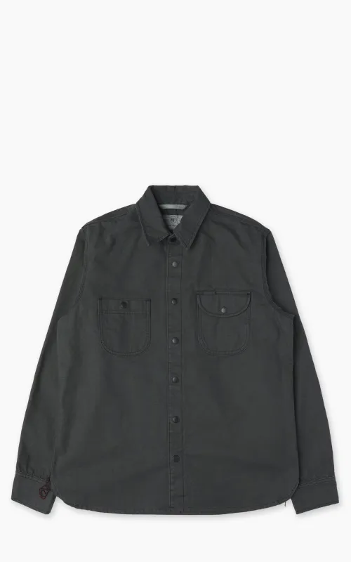 Rogue Territory Work Shirt Dyed Canvas Selvedge Ash sold by Cultizm