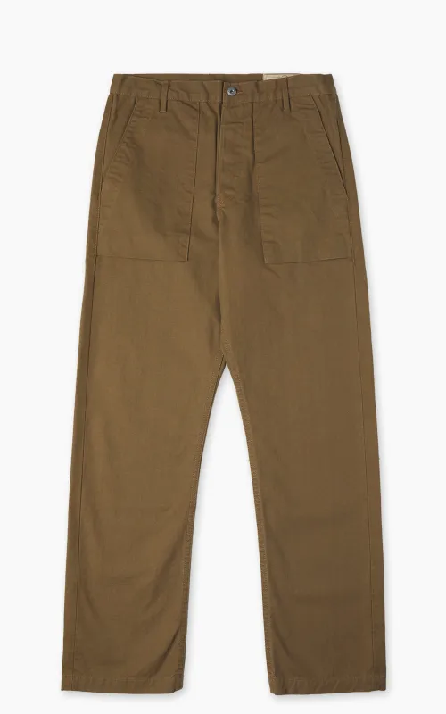 Rogue Territory Fatigue Pants Dyed Canvas Selvedge Golden Brown sold by Cultizm