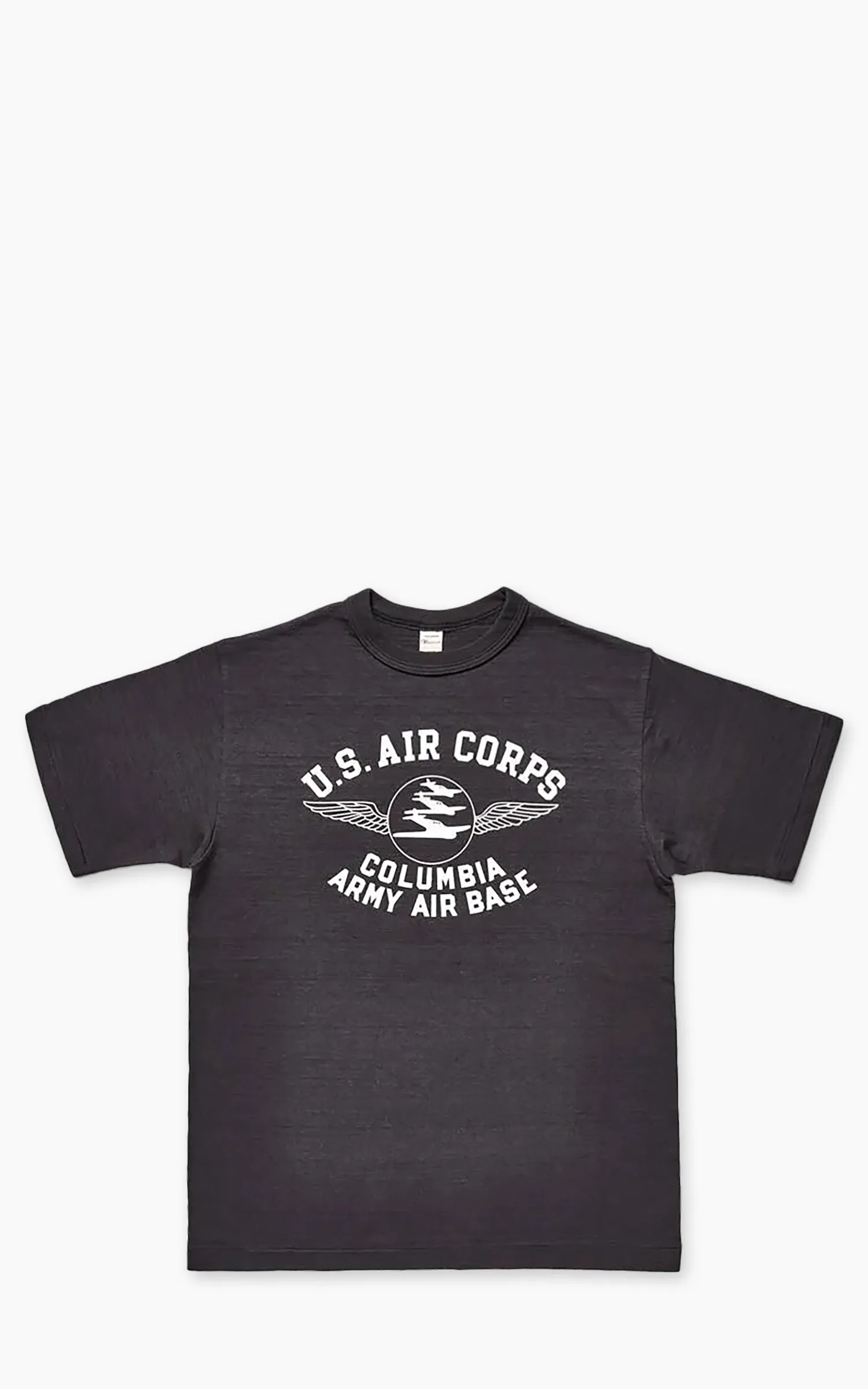 Warehouse & Co. Lot 4601 Columbia Army Air Base T-Shirt Sumi Black sold by Cultizm