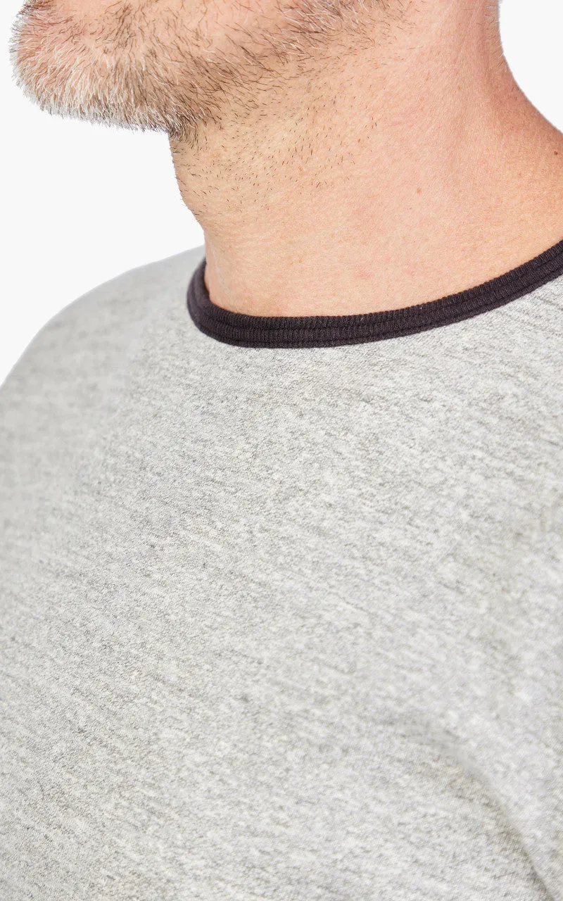 Warehouse & Co. Lot 4059 Ringer Tee No Print Heather Grey/Sumikuro sold by Cultizm product image thumbnail 5