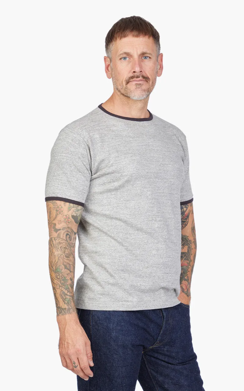 Warehouse & Co. Lot 4059 Ringer Tee No Print Heather Grey/Sumikuro sold by Cultizm product image thumbnail 4