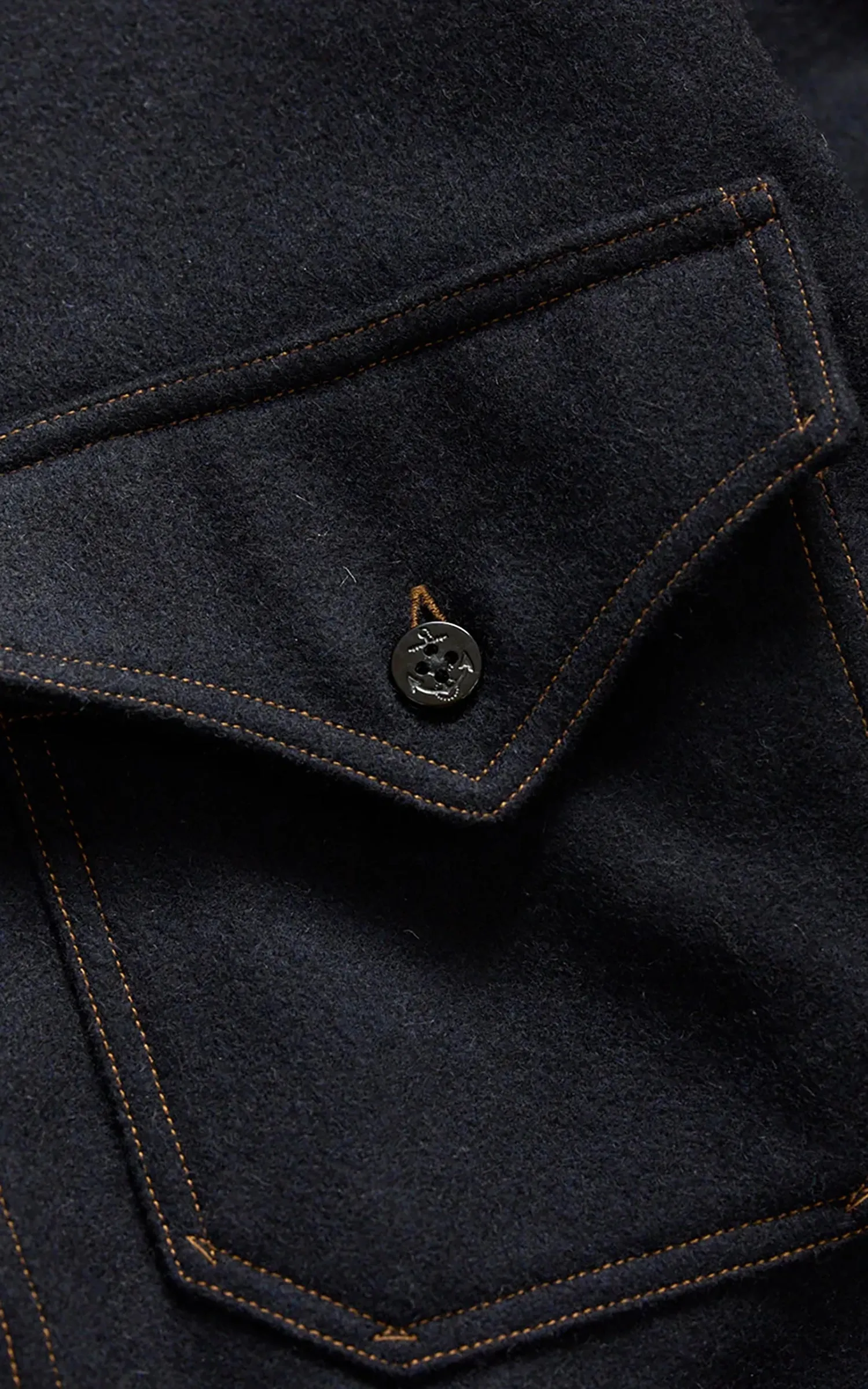 Pherrow's 25W-P.30CPO 1930s CPO Shirt Navy sold by Cultizm product image thumbnail 2