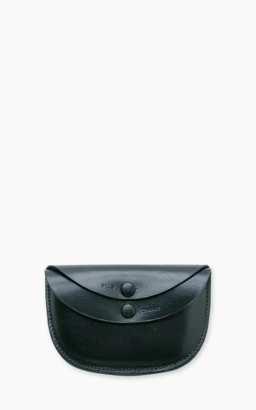 Kaptain Sunshine Round Wallet Small Black sold by Cultizm