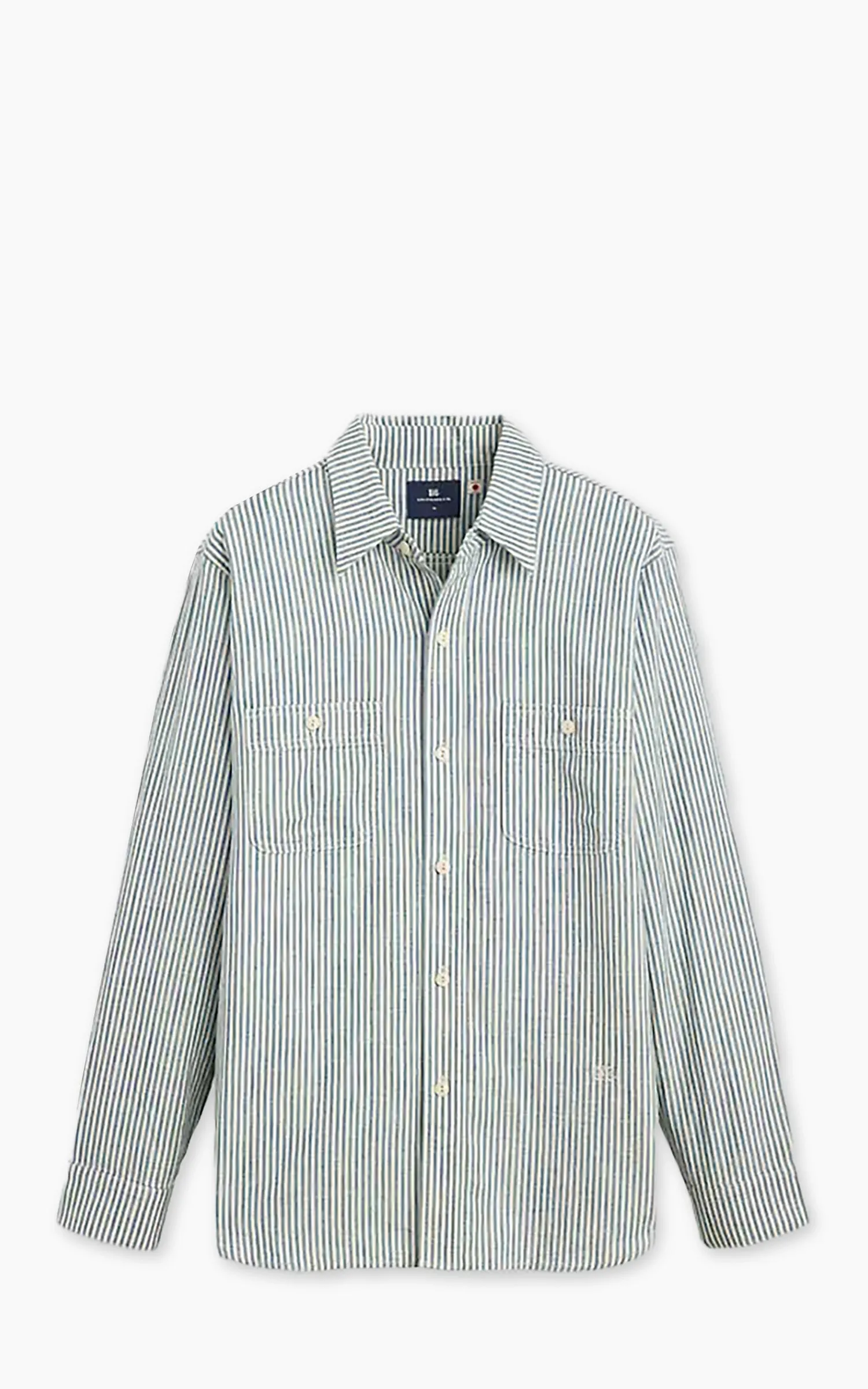 Levi's® Blue Tab™ Work Shirt Chambray Striped Blue sold by Cultizm