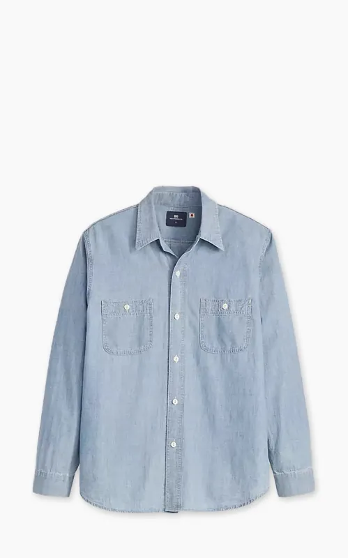 Levi's® Blue Tab™ Work Shirt Chambray Blue sold by Cultizm