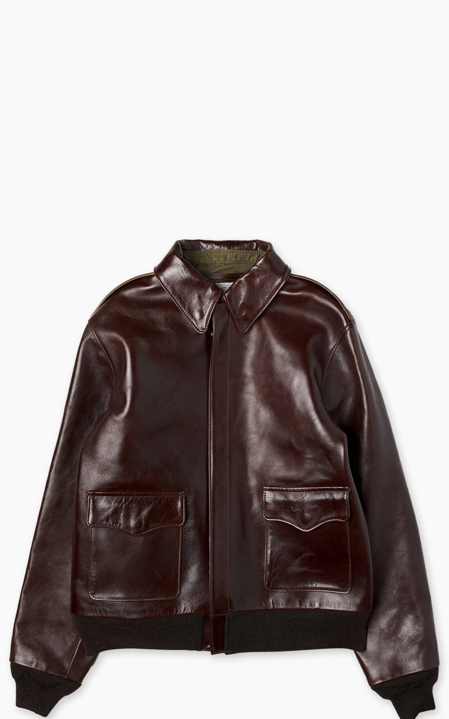 Y'2 Leather A-2 Type Pull Up Leather Jacket Brown sold by Cultizm