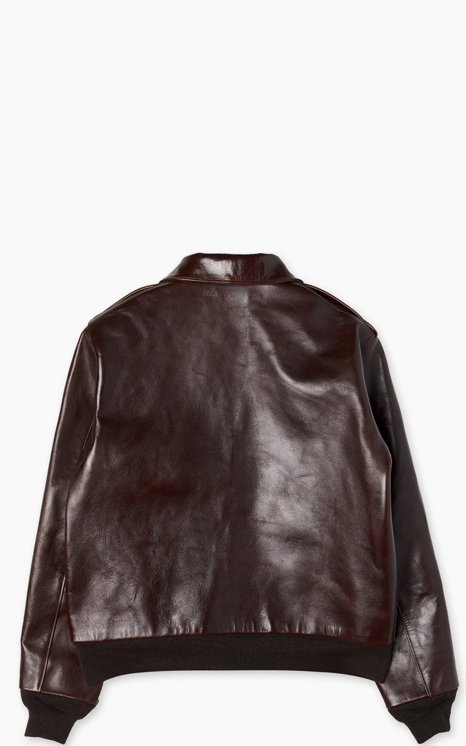 Y'2 Leather A-2 Type Pull Up Leather Jacket Brown sold by Cultizm product image thumbnail 2