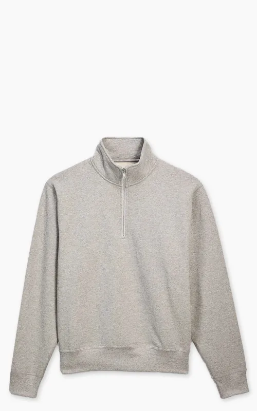 House Of Blanks Heavyweight Quarter Zip Sweatshirt Heather Grey sold by Cultizm
