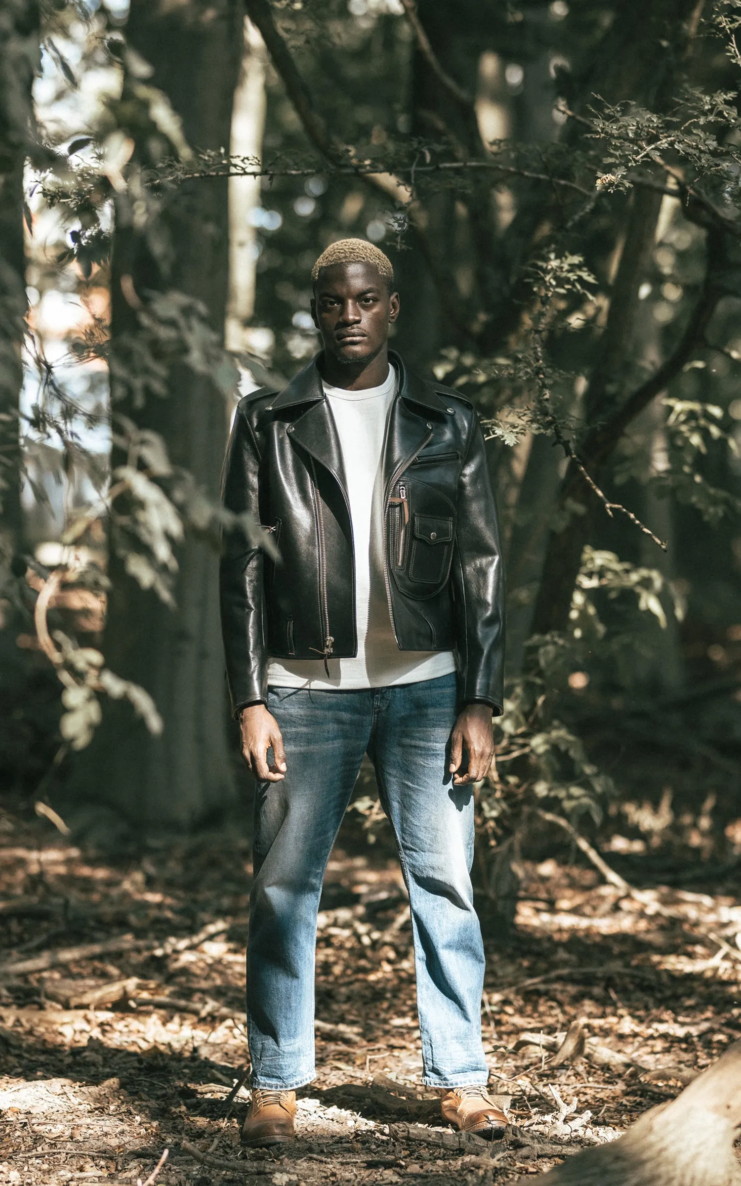 Y'2 Leather HR-55 Horsehide Leather Vintage D-Pocket Double Rider Jacket sold by Cultizm product image thumbnail 2