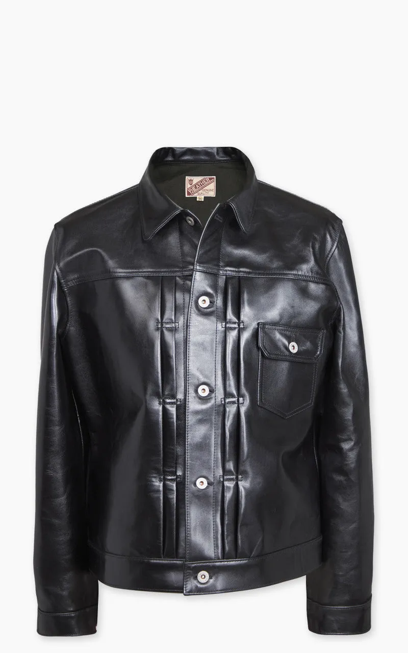 Y'2 Leather LB-140 Horsehide Aniline Type I Leather Jacket Black sold by Cultizm