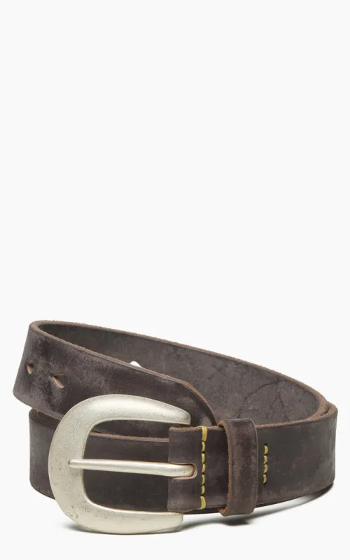 Fullcount 6210 Wild Leather Belt Black sold by Cultizm