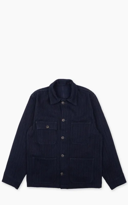 Naked & Famous Denim Chore Coat Sugiaya Indigo made by Cultizm