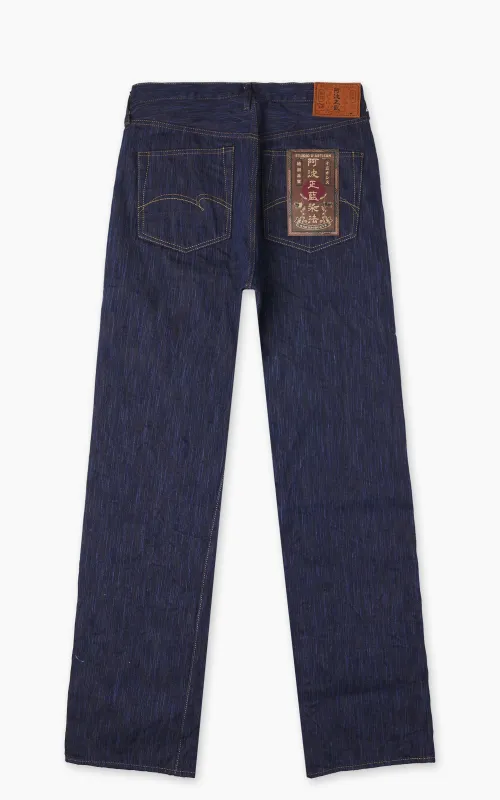 Studio D'Artisan D1905 "Awa Sho-Ai Kakishibu" Regular Straight Selvedge Jeans One Wash Indigo sold by Cultizm
