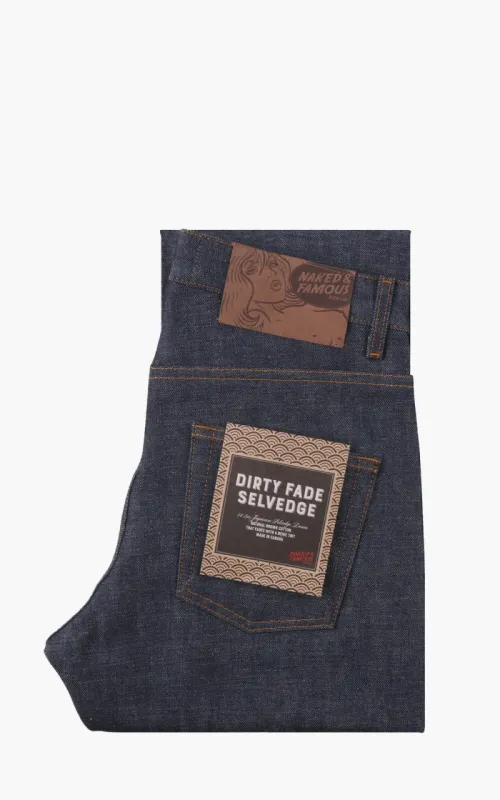 Naked & Famous Denim Strong Guy Dirty Fade Selvedge 14.5oz sold by Cultizm