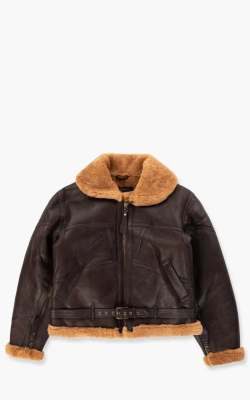 Military Surplus British Bomber Shearling Flight Jacket Brown sold by Cultizm