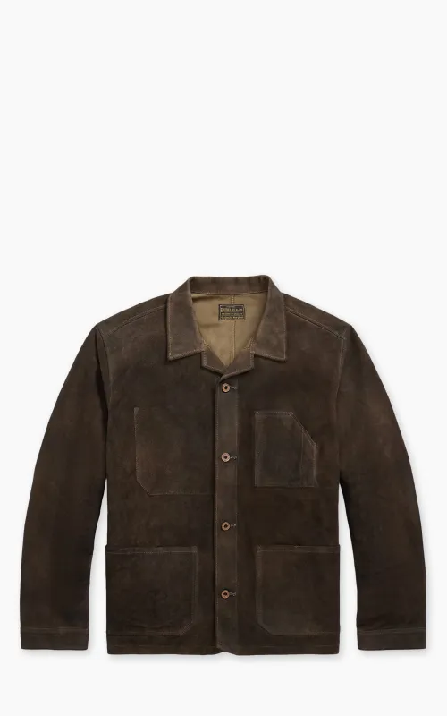 RRL Kenmare Roughout Suede Jacket Vintage Brown sold by Cultizm