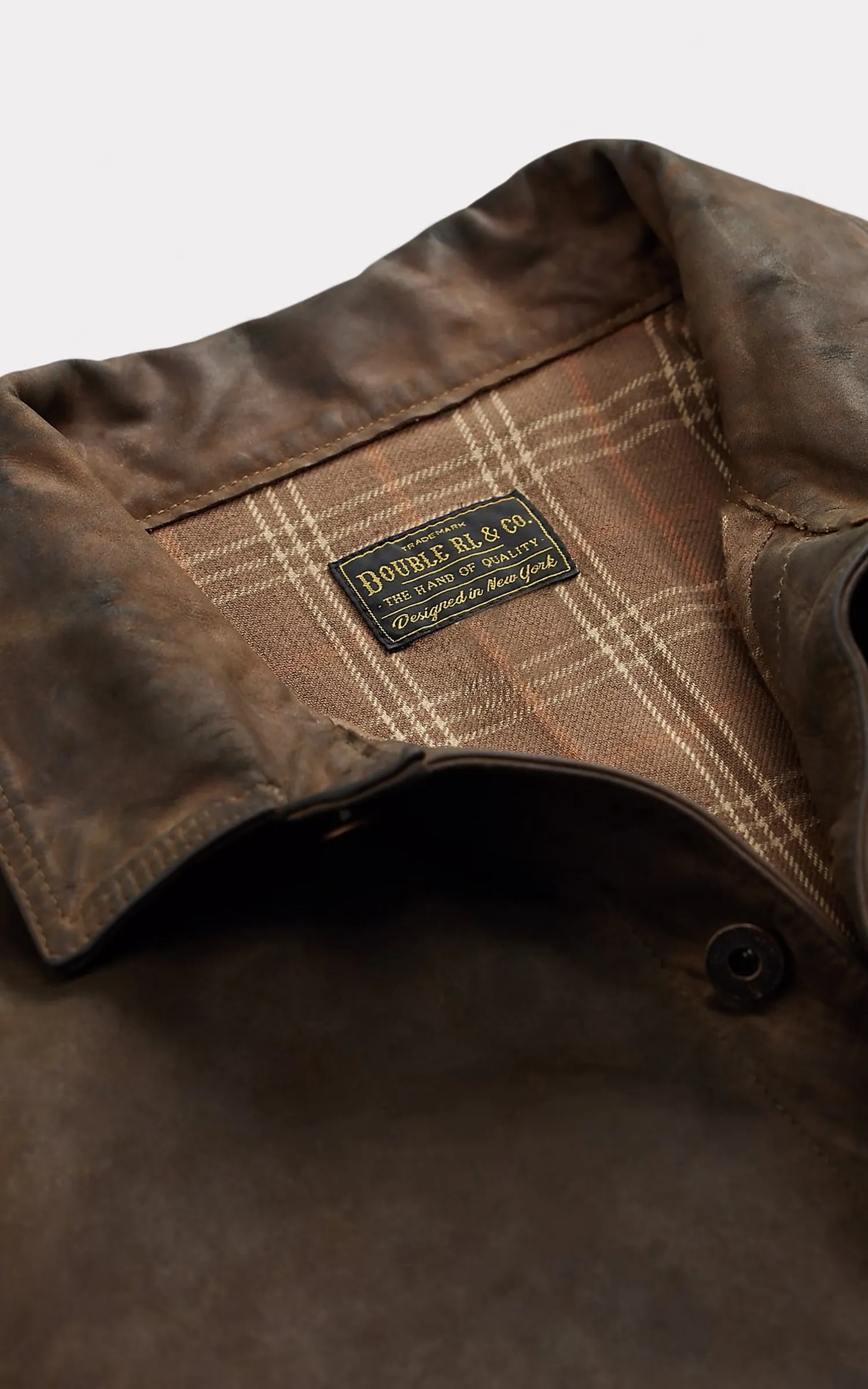 RRL Cork Moto Leather Jacket Vintage Brown sold by Cultizm product image thumbnail 3