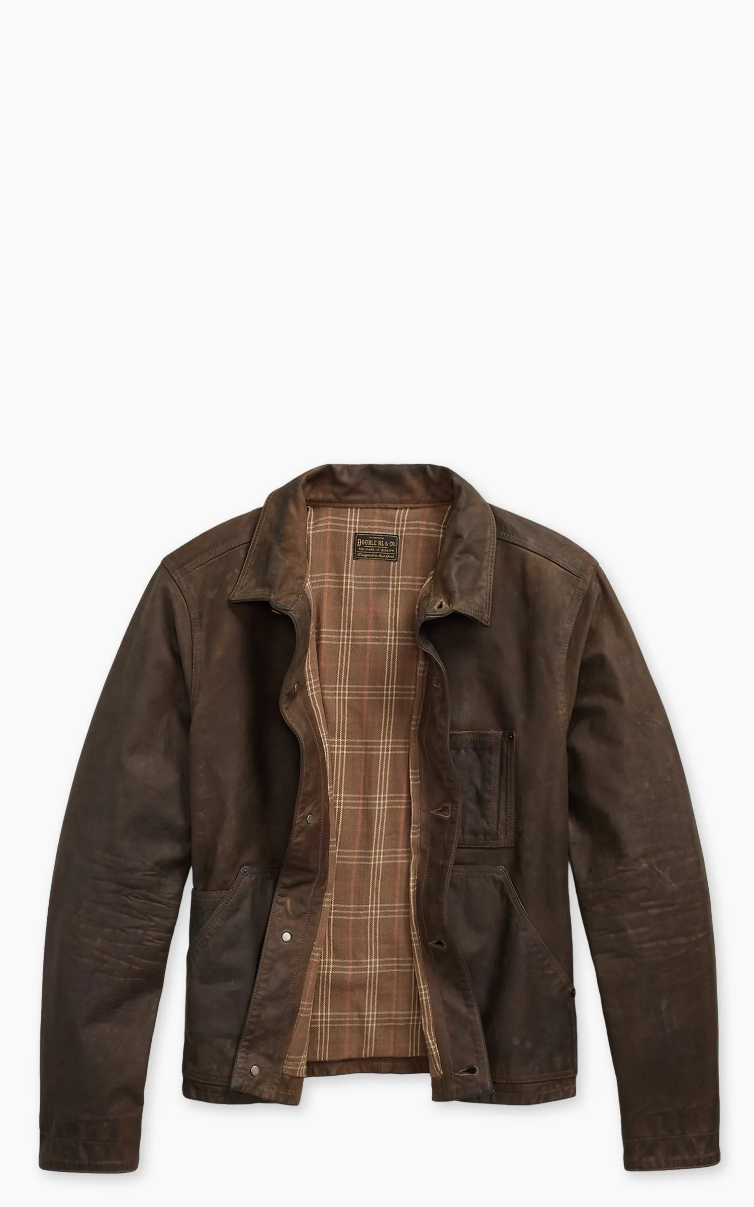 RRL Cork Moto Leather Jacket Vintage Brown sold by Cultizm product image thumbnail 5