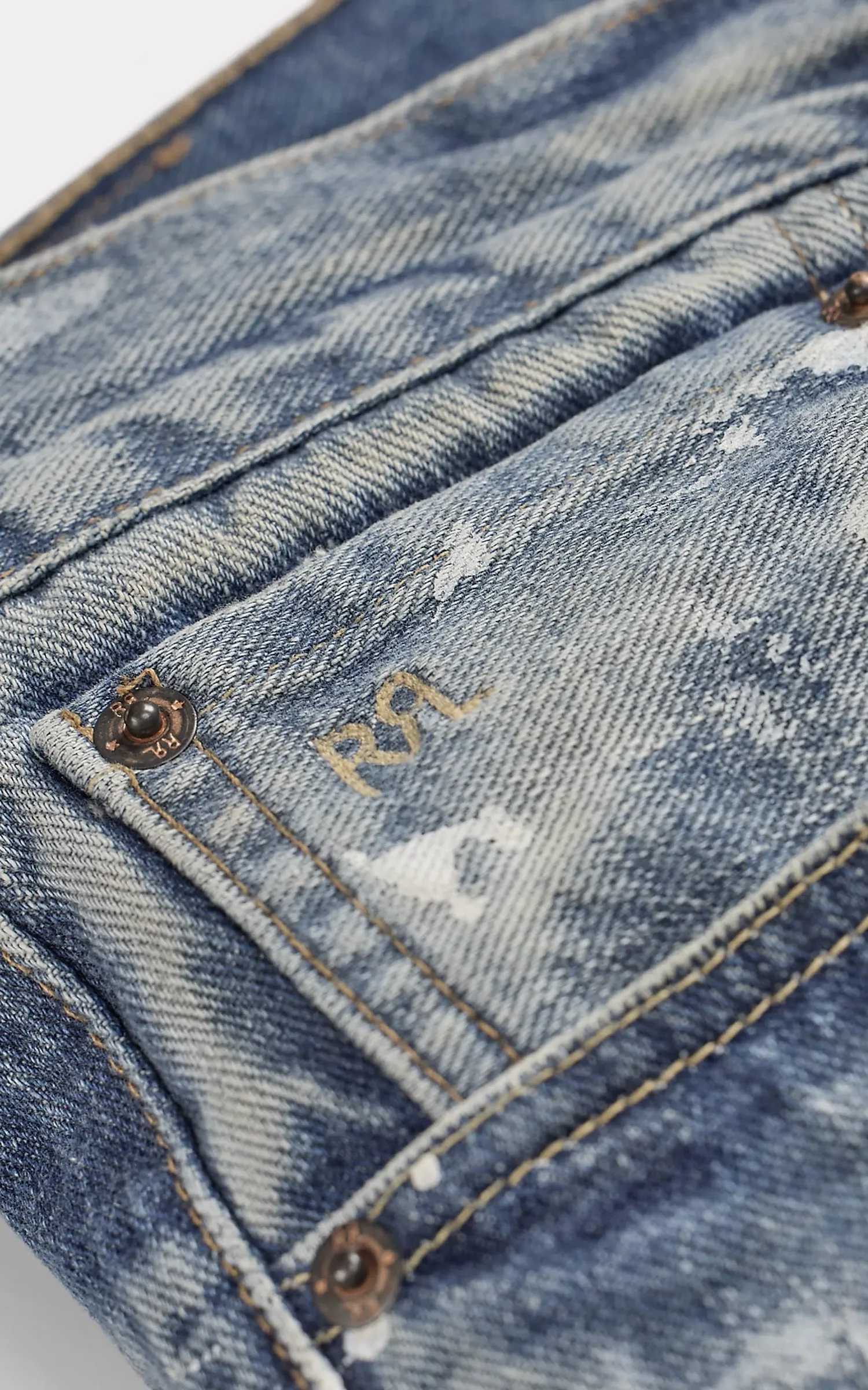 RRL Straight Fit Distressed Jean Fenimore Wash sold by Cultizm product image thumbnail 3