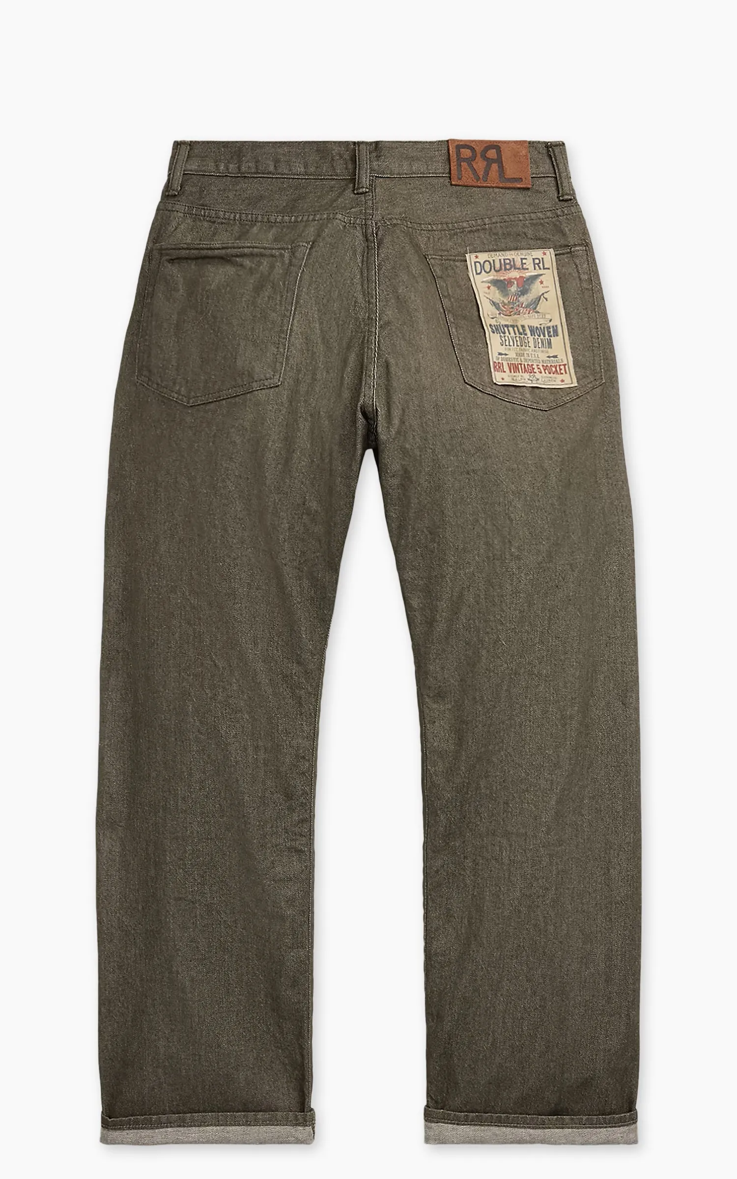 RRL Vintage 5-Pocket Olive Selvedge Jean Olive Rinse sold by Cultizm product image thumbnail 2