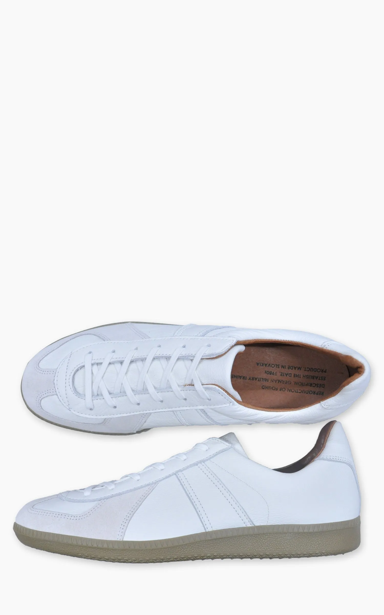 Reproduction Of Found 1700L German Military Trainer White sold by Cultizm