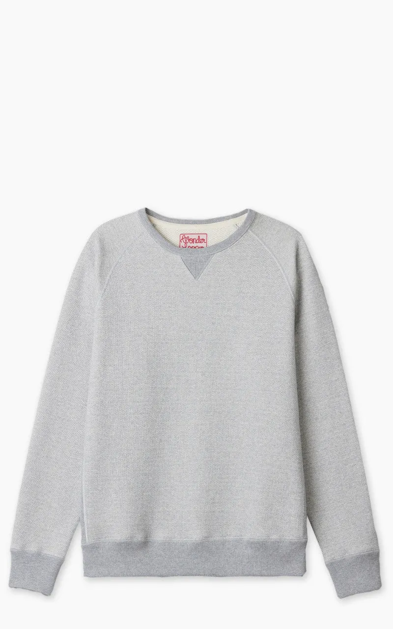 Wonder Looper Pullover Crewneck Double Heavyweight French Terry Heather Grey sold by Cultizm