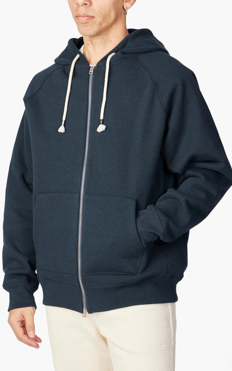 Wonder Looper Zip Hoodie Double Heavyweight French Terry Navy sold by Cultizm product image thumbnail 4
