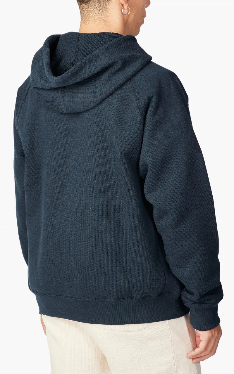 Wonder Looper Zip Hoodie Double Heavyweight French Terry Navy sold by Cultizm product image thumbnail 5
