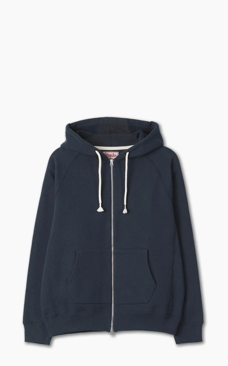 Wonder Looper Zip Hoodie Double Heavyweight French Terry Navy sold by Cultizm