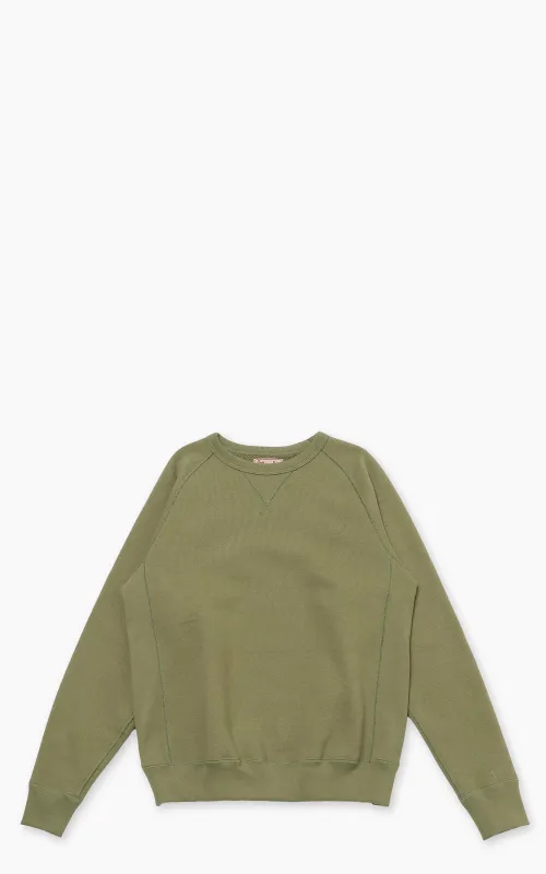 Wonder Looper Pullover Crewneck Double Heavyweight French Terry Sage sold by Cultizm