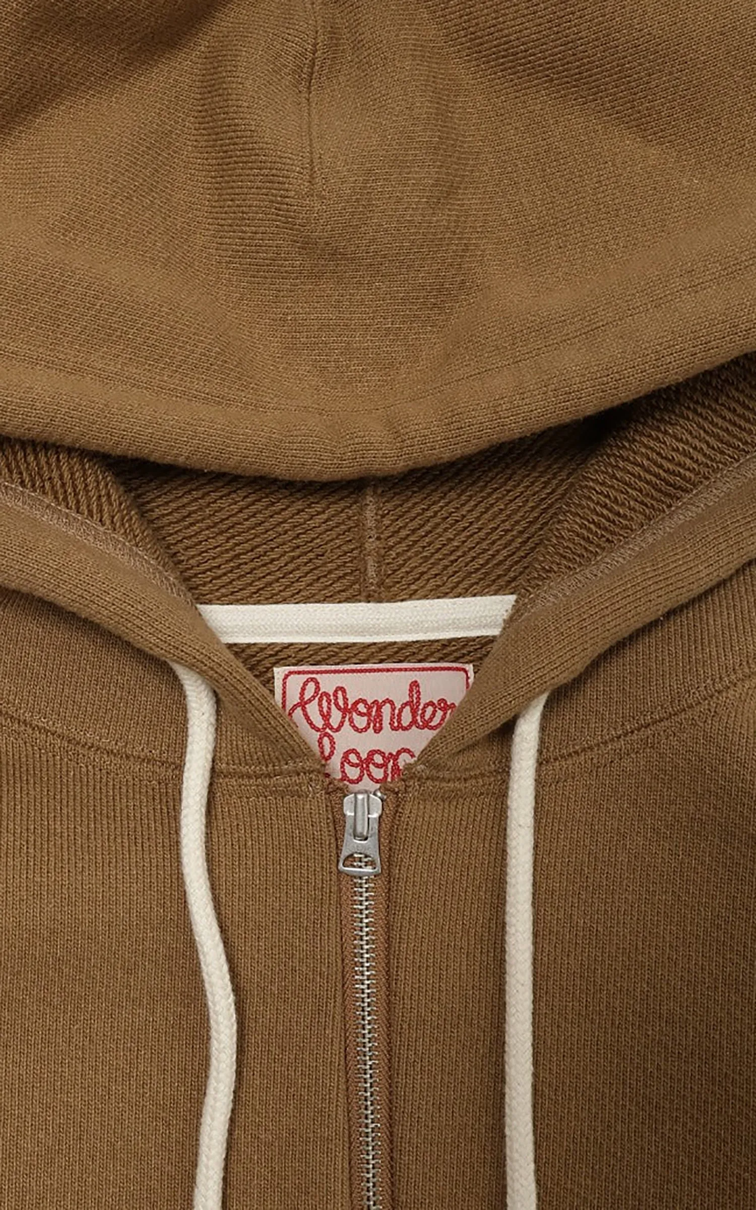 Wonder Looper Zip Hoodie Double Heavyweight French Terry Dune sold by Cultizm product image thumbnail 4