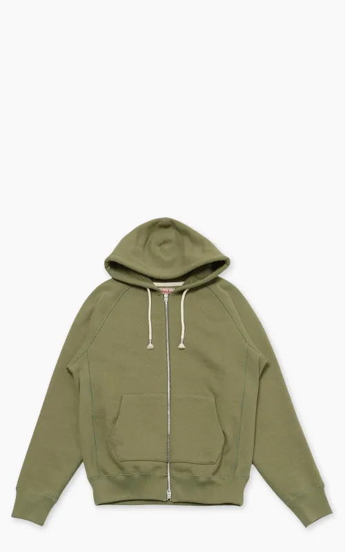 Wonder Looper Zip Hoodie Double Heavyweight French Terry Sage sold by Cultizm