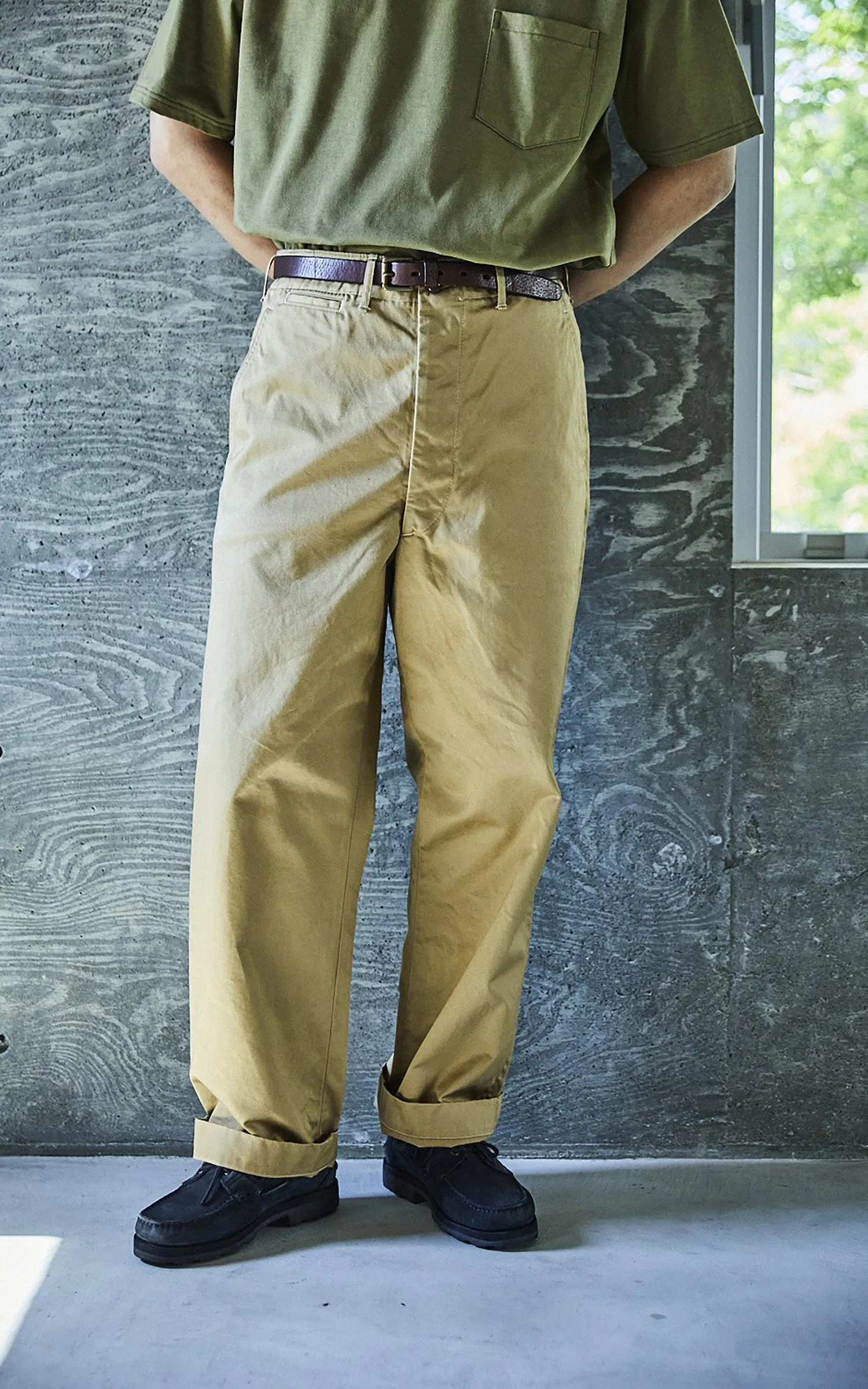 OrSlow Vintage Fit Army Trousers Dark Khaki sold by Cultizm